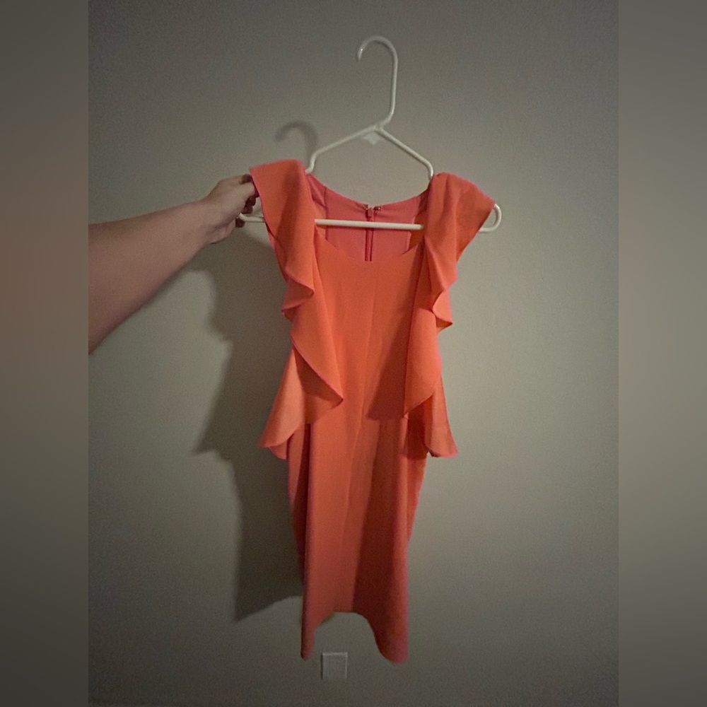 BCBG Ruffle Sleeeve Cocktail Dress - Picture 5 of 5